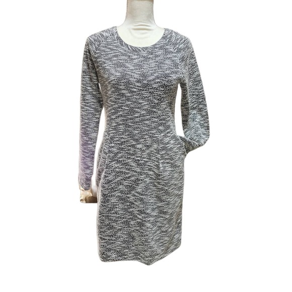 Collective Concepts Sweater Dress Women's Size M Gray Knit Long Sleeve Mini Knit - Picture 2 of 14